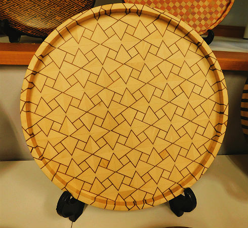 サイドテーブル バラ 寄木細工 メキシコ ビンテージmidcentury